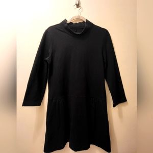 Free People Mock Neck Babydoll Goth Loose Casual Mod Tunic Top Women Size Large